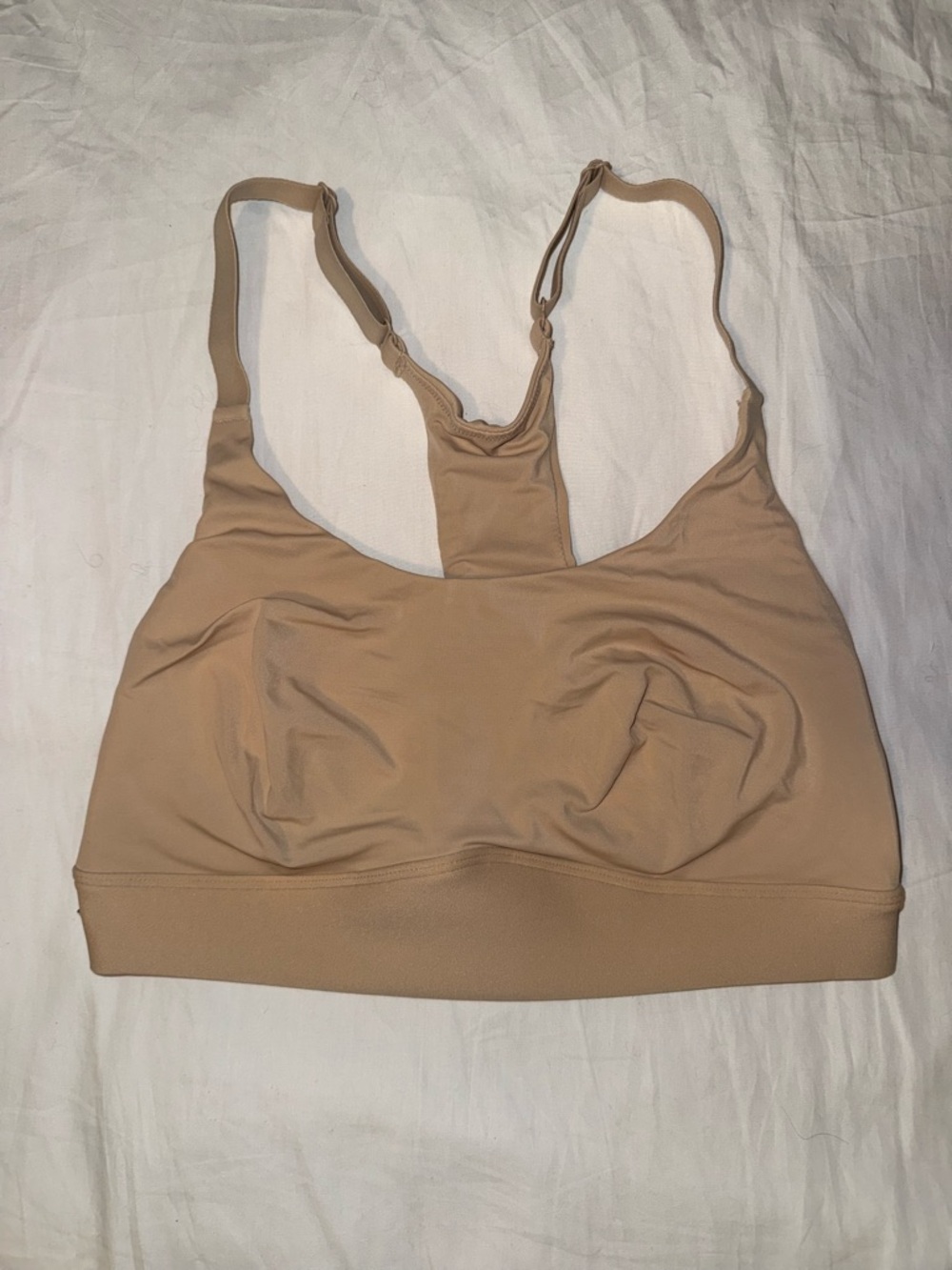 Nude Racerback Sports Bra Size Large
